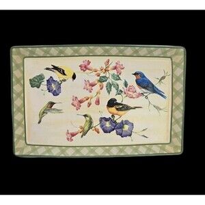 Lenox Summer Greetings 18 3/8" Rectangular Serving Platter Catherine McClung